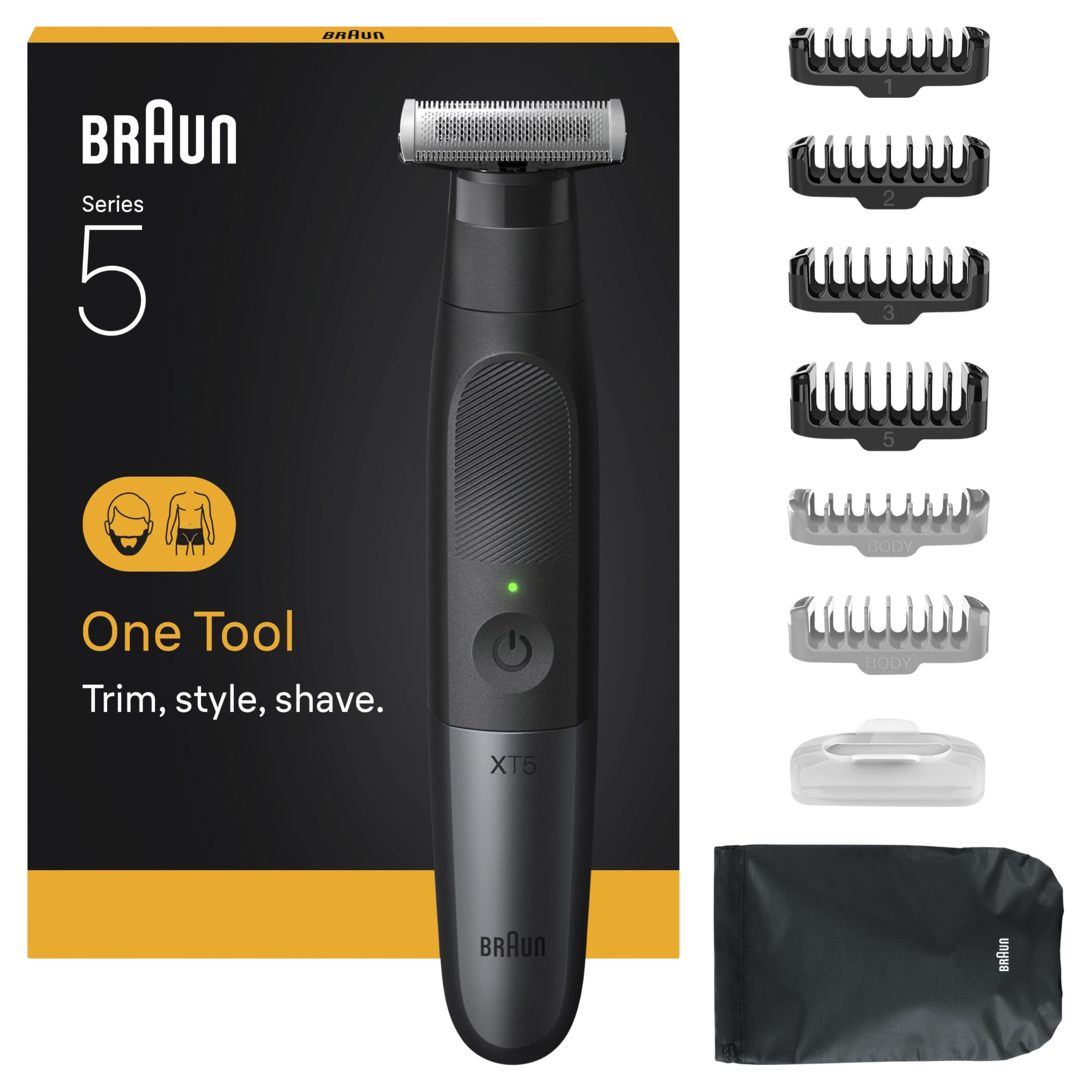 Braun XT5200 All-in-One Series XT5 Beard Trimmer with 8